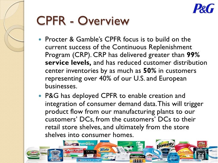 P g continuous replenishment supply-chain partnership between p&g and wal-mart